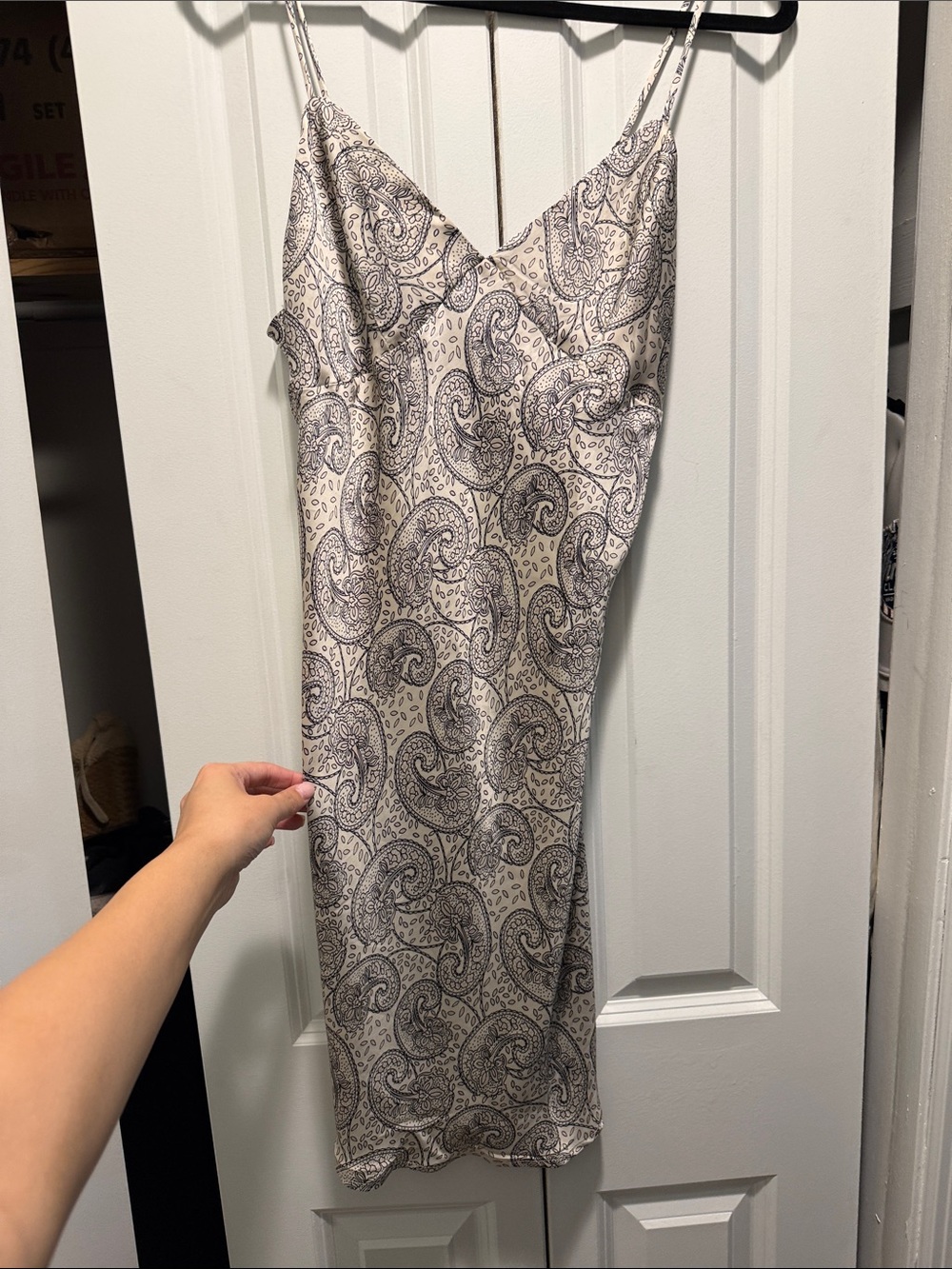 Paisley Slip Midi Dress